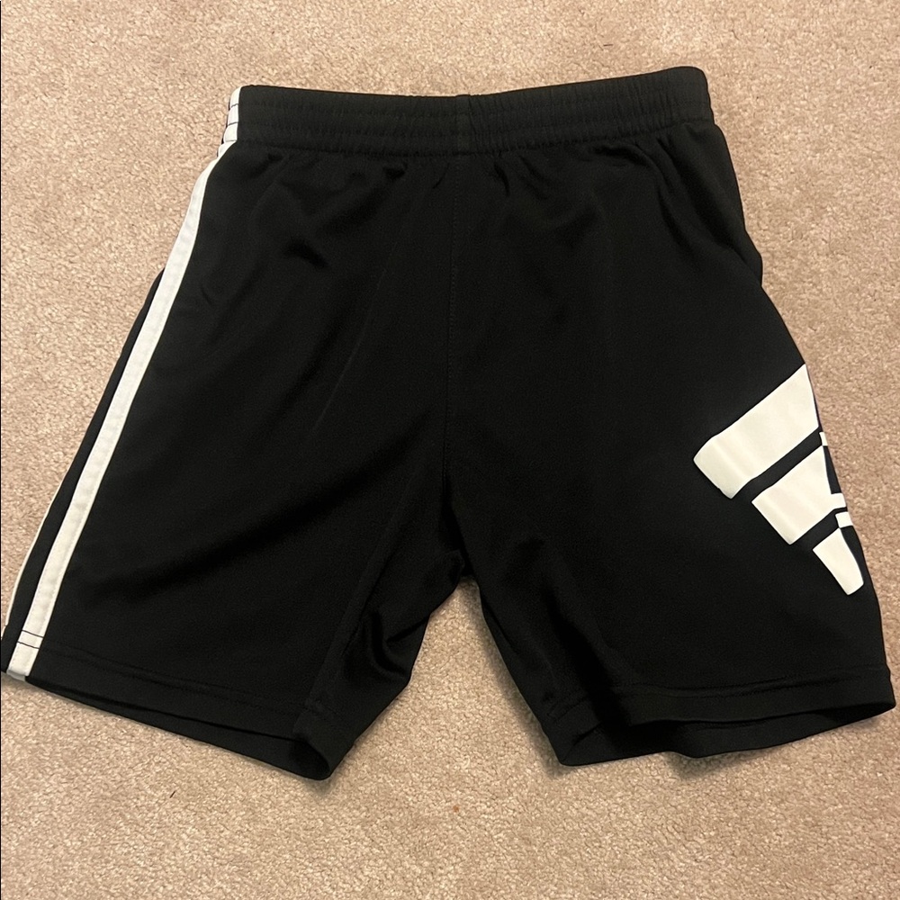 adidas Black and White Athletic Shorts